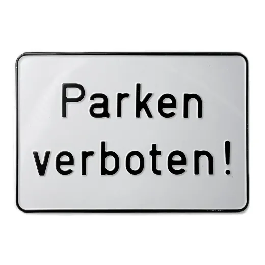 Aluminium-Hinweisschild „Parken verboten!“