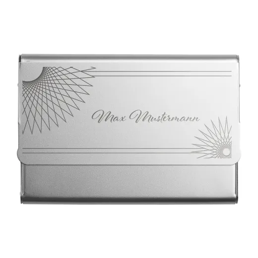 Kredit- und Visitenkartenbox RE98-HALIFAX silber