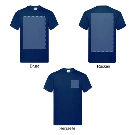 Herren T-Shirt inkl. Druck - Heavy Cotton (Fruit of the Loom)