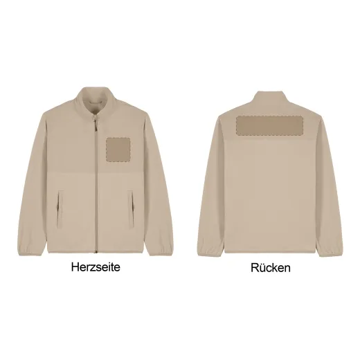 Unisex Fleecejacke inkl. Druck – Trekker (Stanley Stella)