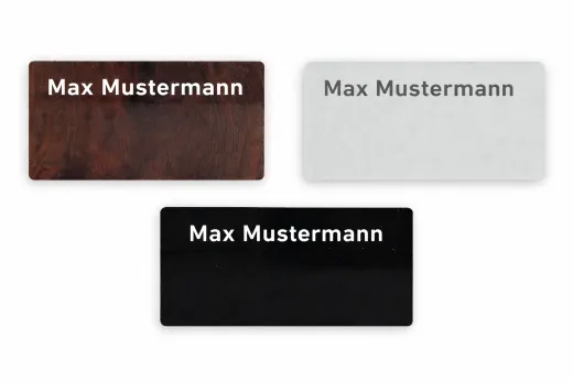 Klingelschild aus Kunststoff inkl. Gravur – personalisiert