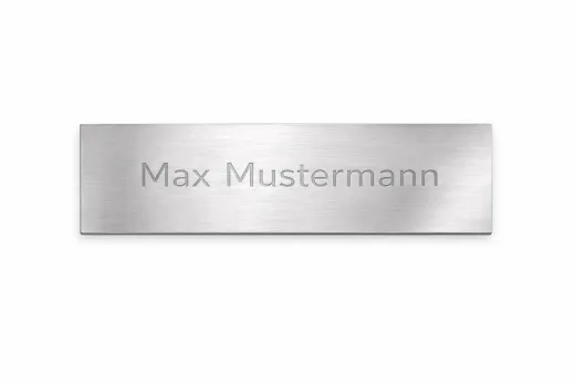 Klingelschild aus Edelstahl inkl. Gravur – personalisiert