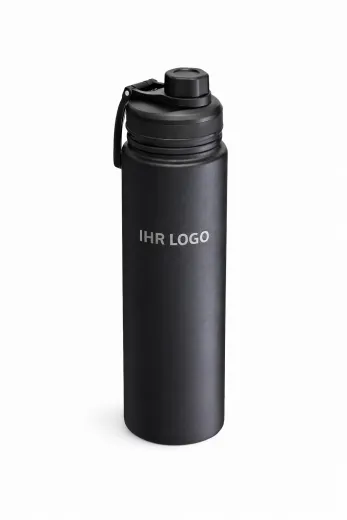 Thermotrinkflasche ARCTICDROP 710 ml schwarz inkl. Lasergravur