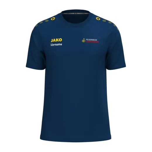 JAKO T-Shirt One Cotton - Navy/Citro