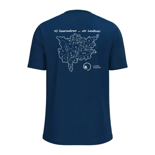 JAKO T-Shirt One Cotton - Navy/Citro