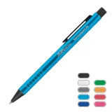 Kugelschreiber Metallic mit schwarzem Clip inkl. Gravur