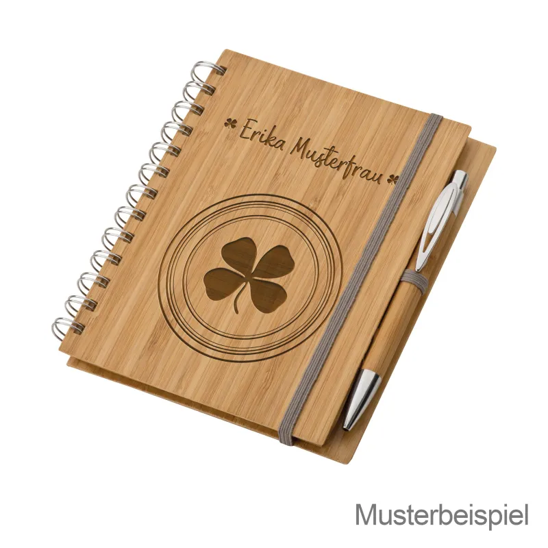 Notizbuch Bambus - 10 Stück