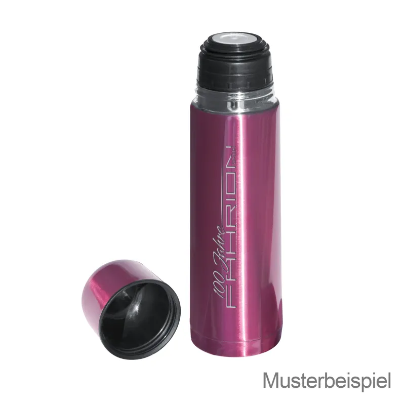 Isolierkanne Edelstahl Pink 500 ml - 10 Stück