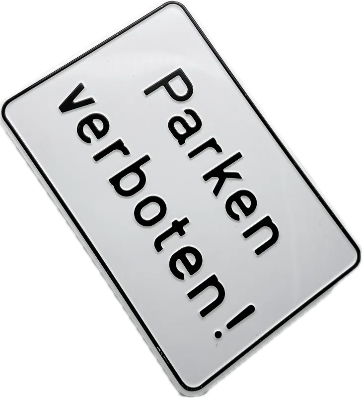 Aluminium-Hinweisschild „Parken verboten!“