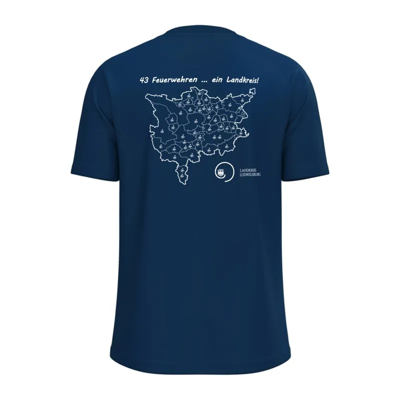 JAKO T-Shirt One Cotton - Navy/Citro