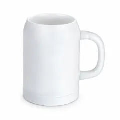 Bierkrug 500 ml weiß inkl. Druck